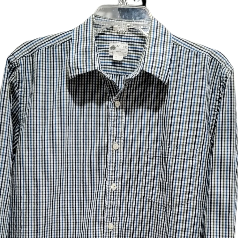 J. Crew Long Sleeve Button Tailored Fit Shirt Size Large